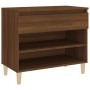 Mueble zapatero madera contrachapada roble marrón 70x36x60 cm de vidaXL, Zapateros y organizadores de calzado - Ref: Foro24-8...