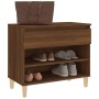 Brown oak plywood shoe cabinet 70x36x60 cm by vidaXL, Shoe racks and shoe organizers - Ref: Foro24-819763, Price: 52,99 €, Di...