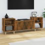 Smoked oak plywood TV cabinet 160x35x55 cm by vidaXL, TV Furniture - Ref: Foro24-821193, Price: 80,91 €, Discount: %