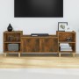 Smoked oak plywood TV cabinet 160x35x55 cm by vidaXL, TV Furniture - Ref: Foro24-821193, Price: 80,91 €, Discount: %