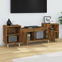 Smoked oak plywood TV cabinet 160x35x55 cm by vidaXL, TV Furniture - Ref: Foro24-821193, Price: 80,91 €, Discount: %