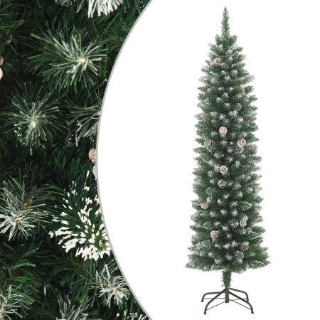 Schmaler künstlicher Weihnachtsbaum mit PVC-Stütze 150 cm von vidaXL, Weihnachtsbäume - Ref: Foro24-345165, Preis: 70,45 €, R...