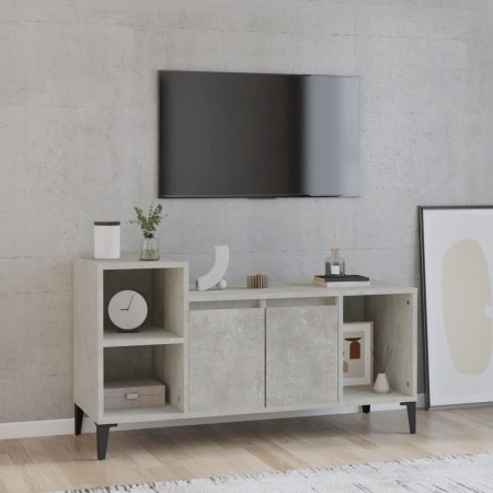 Concrete gray plywood TV cabinet 100x35x55 cm by vidaXL, TV Furniture - Ref: Foro24-821184, Price: 57,99 €, Discount: %