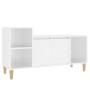 Glossy white plywood TV cabinet 100x35x55 cm by vidaXL, TV Furniture - Ref: Foro24-821174, Price: 63,98 €, Discount: %