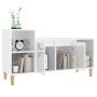 Glossy white plywood TV cabinet 100x35x55 cm by vidaXL, TV Furniture - Ref: Foro24-821174, Price: 63,98 €, Discount: %