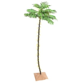 Palmera artificial con 136 LED blanco cálido 220 cm de vidaXL, Arboles de navidad - Ref: Foro24-345139, Precio: 83,99 €, Desc...