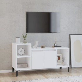 White plywood TV cabinet 100x35x55 cm by vidaXL, TV Furniture - Ref: Foro24-821180, Price: 63,80 €, Discount: %