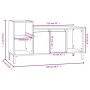 Weißer TV-Schrank aus Sperrholz, 100 x 35 x 55 cm von vidaXL, TV-Möbel - Ref: Foro24-821180, Preis: 63,80 €, Rabatt: %