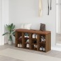 Plywood brown oak shoe bench 103x30x48 cm by vidaXL, Benches for halls and storage - Ref: Foro24-342614, Price: 98,55 €, Disc...