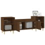 Oak brown plywood TV cabinet 160x35x55 cm by vidaXL, TV Furniture - Ref: Foro24-821195, Price: 87,29 €, Discount: %