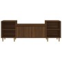 Oak brown plywood TV cabinet 160x35x55 cm by vidaXL, TV Furniture - Ref: Foro24-821195, Price: 87,29 €, Discount: %