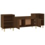 Oak brown plywood TV cabinet 160x35x55 cm by vidaXL, TV Furniture - Ref: Foro24-821195, Price: 87,29 €, Discount: %