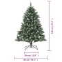 Künstlicher Weihnachtsbaum mit PVC-Stütze 120 cm von vidaXL, Weihnachtsbäume - Ref: Foro24-345159, Preis: 55,14 €, Rabatt: %