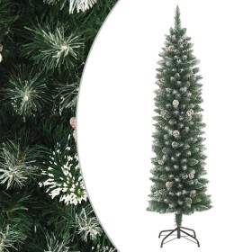 Árbol de Navidad artificial estrecho con soporte PVC 210 cm de vidaXL, Arboles de navidad - Ref: Foro24-345167, Precio: 122,9...