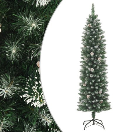 Schmaler künstlicher Weihnachtsbaum mit PVC-Stütze 210 cm von vidaXL, Weihnachtsbäume - Ref: Foro24-345167, Preis: 122,63 €, ...