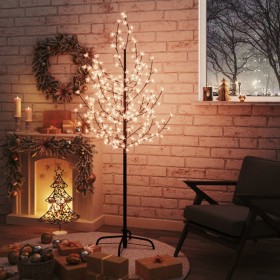 LED tree with cherry blossom 200 warm white LEDs 180 cm by vidaXL, Christmas trees - Ref: Foro24-345132, Price: 51,12 €, Disc...