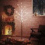 White artificial birch with 96 warm white LEDs 180 cm by vidaXL, Christmas trees - Ref: Foro24-345144, Price: 52,57 €, Discou...