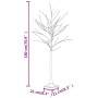 White artificial birch with 96 warm white LEDs 180 cm by vidaXL, Christmas trees - Ref: Foro24-345144, Price: 52,57 €, Discou...