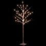 White artificial birch with 72 warm white LEDs 150 cm by vidaXL, Christmas trees - Ref: Foro24-345143, Price: 42,19 €, Discou...