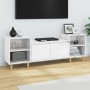 Mueble para TV madera contrachapada blanco brillo 160x35x55 cm de vidaXL, Muebles TV - Ref: Foro24-821190, Precio: 76,64 €, D...