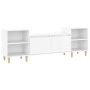 Mueble para TV madera contrachapada blanco brillo 160x35x55 cm de vidaXL, Muebles TV - Ref: Foro24-821190, Precio: 76,99 €, D...