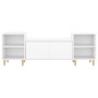 Mueble para TV madera contrachapada blanco brillo 160x35x55 cm de vidaXL, Muebles TV - Ref: Foro24-821190, Precio: 76,99 €, D...