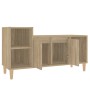 TV stand made of Sonoma oak plywood, measuring 100x35x55 cm. by vidaXL, TV Furniture - Ref: Foro24-821175, Price: 69,07 €, Di...