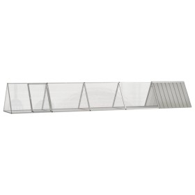 Jaula para conejos acero galvanizado gris 504,5x80,5x71 cm de vidaXL, Jaulas y habitáculos para animales pequeños - Ref: Foro...