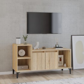 Sonoma oak plywood TV cabinet 100x35x55 cm by vidaXL, TV Furniture - Ref: Foro24-821183, Price: 68,91 €, Discount: %