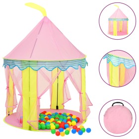 Pink children's play tent 100x100x127 cm by vidaXL, Play tents and tunnels - Ref: Foro24-93680, Price: 35,77 €, Discount: %