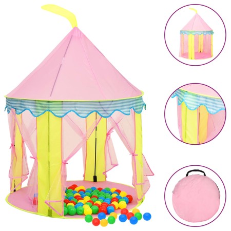 Rosa Kinderspielzelt 100x100x127 cm von vidaXL, Spielzelte und Tunnel - Ref: Foro24-93680, Preis: 35,77 €, Rabatt: %