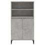 Concrete gray plywood tall sideboard 60x36x110 cm by vidaXL, Sideboards - Ref: Foro24-821232, Price: 95,00 €, Discount: %