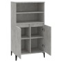 Aparador alto madera contrachapada gris hormigón 60x36x110 cm de vidaXL, Aparadores - Ref: Foro24-821232, Precio: 95,00 €, De...