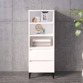 Tall white plywood sideboard 40x36x110 cm by vidaXL, Sideboards - Ref: Foro24-821244, Price: 66,99 €, Discount: %