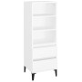 Tall white plywood sideboard 40x36x110 cm by vidaXL, Sideboards - Ref: Foro24-821244, Price: 66,99 €, Discount: %