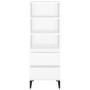 Tall white plywood sideboard 40x36x110 cm by vidaXL, Sideboards - Ref: Foro24-821244, Price: 66,99 €, Discount: %