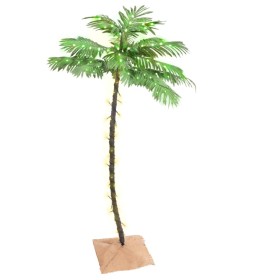 Palmera artificial con 88 LED blanco cálido 150 cm de vidaXL, Arboles de navidad - Ref: Foro24-345137, Precio: 58,99 €, Descu...