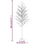 Abedul artificial blanco con 672 LEDs blanco cálido 400 cm de vidaXL, Arboles de navidad - Ref: Foro24-345147, Precio: 191,76...