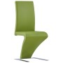 Dining chairs zigzag shape 4 pcs green synthetic leather by vidaXL, dining chairs - Ref: Foro24-3052959, Price: 349,33 €, Dis...