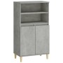 Aparador alto madera contrachapada gris hormigón 60x36x110 cm de vidaXL, Aparadores - Ref: Foro24-821224, Precio: 87,64 €, De...