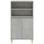 Aparador alto madera contrachapada gris hormigón 60x36x110 cm de vidaXL, Aparadores - Ref: Foro24-821224, Precio: 87,64 €, De...