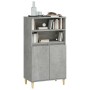 Aparador alto madera contrachapada gris hormigón 60x36x110 cm de vidaXL, Aparadores - Ref: Foro24-821224, Precio: 87,64 €, De...