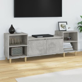 Mueble para TV madera contrachapada gris hormigón 160x35x55 cm de vidaXL, Muebles TV - Ref: Foro24-821192, Precio: 85,99 €, D...