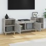 Concrete gray plywood TV cabinet 160x35x55 cm by vidaXL, TV Furniture - Ref: Foro24-821192, Price: 85,55 €, Discount: %