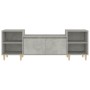 Concrete gray plywood TV cabinet 160x35x55 cm by vidaXL, TV Furniture - Ref: Foro24-821192, Price: 85,55 €, Discount: %