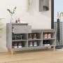 Mueble zapatero madera contrachapada gris hormigón 102x36x60 cm de vidaXL, Zapateros y organizadores de calzado - Ref: Foro24...