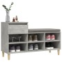 Mueble zapatero madera contrachapada gris hormigón 102x36x60 cm de vidaXL, Zapateros y organizadores de calzado - Ref: Foro24...