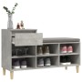 Mueble zapatero madera contrachapada gris hormigón 102x36x60 cm de vidaXL, Zapateros y organizadores de calzado - Ref: Foro24...