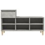 Mueble zapatero madera contrachapada gris hormigón 102x36x60 cm de vidaXL, Zapateros y organizadores de calzado - Ref: Foro24...