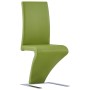 Dining chairs zigzag shape 6 pcs green synthetic leather by vidaXL, dining chairs - Ref: Foro24-3052960, Price: 499,42 €, Dis...